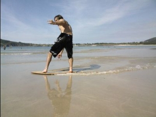 Entrenando en la playa